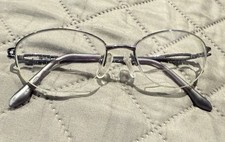 Seiko 56 x 17 140 mm Titanium Gray Silver Eyeglasses Gunmetal