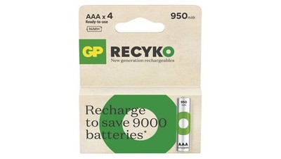 4891199212635 Akumulator NiMH R03 / AAA GP ReCyko 950mAh 1,2V (4szt.) GP Battery