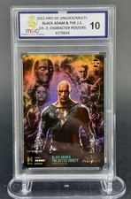 2022 DC Hybrid Trading Card  Black Adam & The J.S. Posters MGC 10 GEM MINT