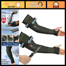 Cut Resistant Arm Sleeves 18in PRO-SKIN Heavy Duty for High Risk Work Safety Gea