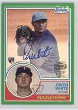 2024 Topps Archives 1983 Fan Favorite Green Foilboard 84/99 Owen White Auto 5sb