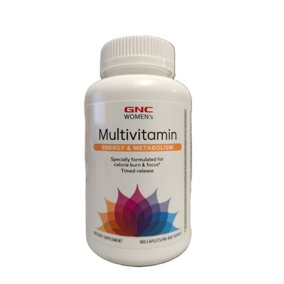 GNC Women's Energy & Metabolism Time-Release Multivitamin, 180 Tablets