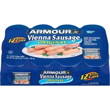 12 Cans Armour Original Vienna Sausage 4.6 oz