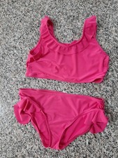 Bikini pink Gr. 152 158 mit Volants
