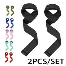 2PCS Weightlifting Wrist Straps Non-Slip Adjustable Gym Fitness Lifting Support
