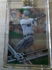 2017 Jacoby Jones Clearly Authentic Green Rookie/99