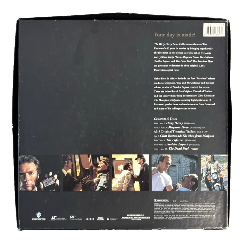 Clint Eastwood: The Dirty Harry Collection - Laserdisc - Box Set - Image 2 of 4