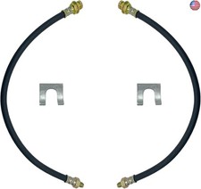 2Pack 18 Inch Premium Universal Brake Hose Flexible Rubber Brake Line, 3/8" -