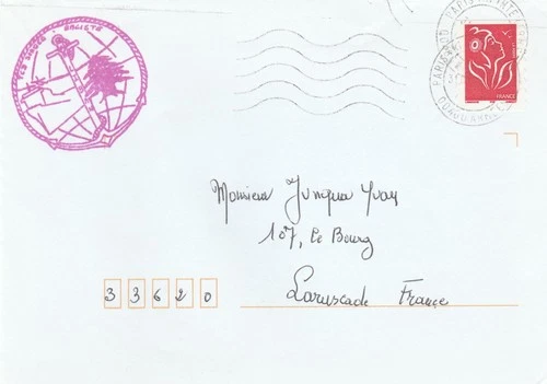 N30. LETTER TCD SIROCO BALLISTE LEBANON POST OFFICE INTERARMEES PARIS - LAMOUCHE