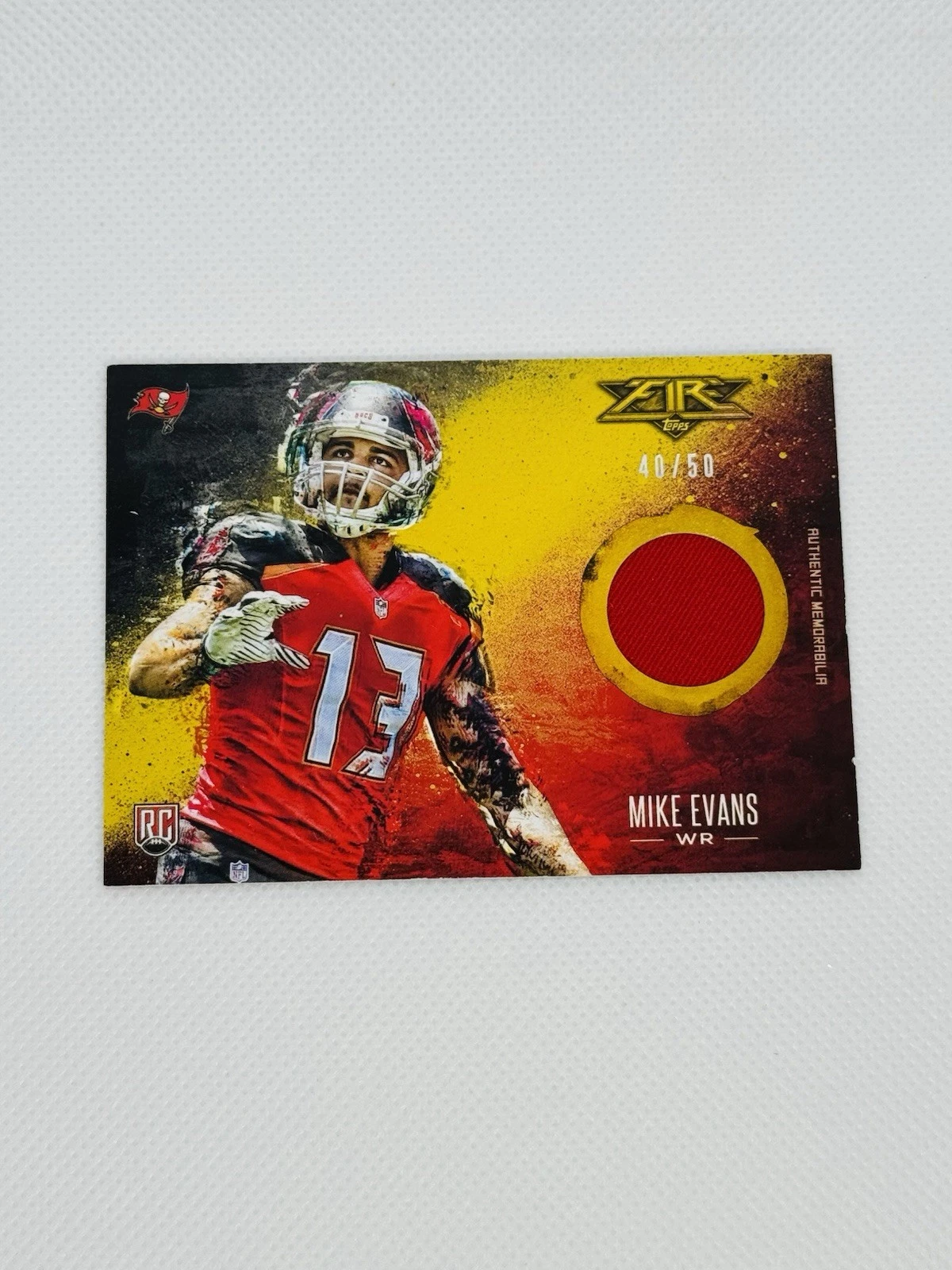 Mike Evans Topps Fire Relics #FRME Base