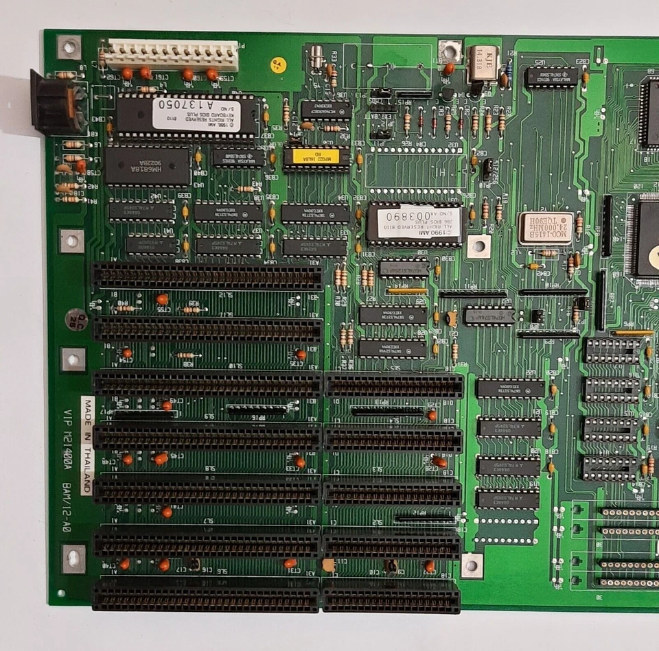 AUVA VIP BAM/12-A0 ISA Mainboard + Intel 80286 12MHz + IIT 2C87-10 + 1MB RAM - Bild 2 von 3