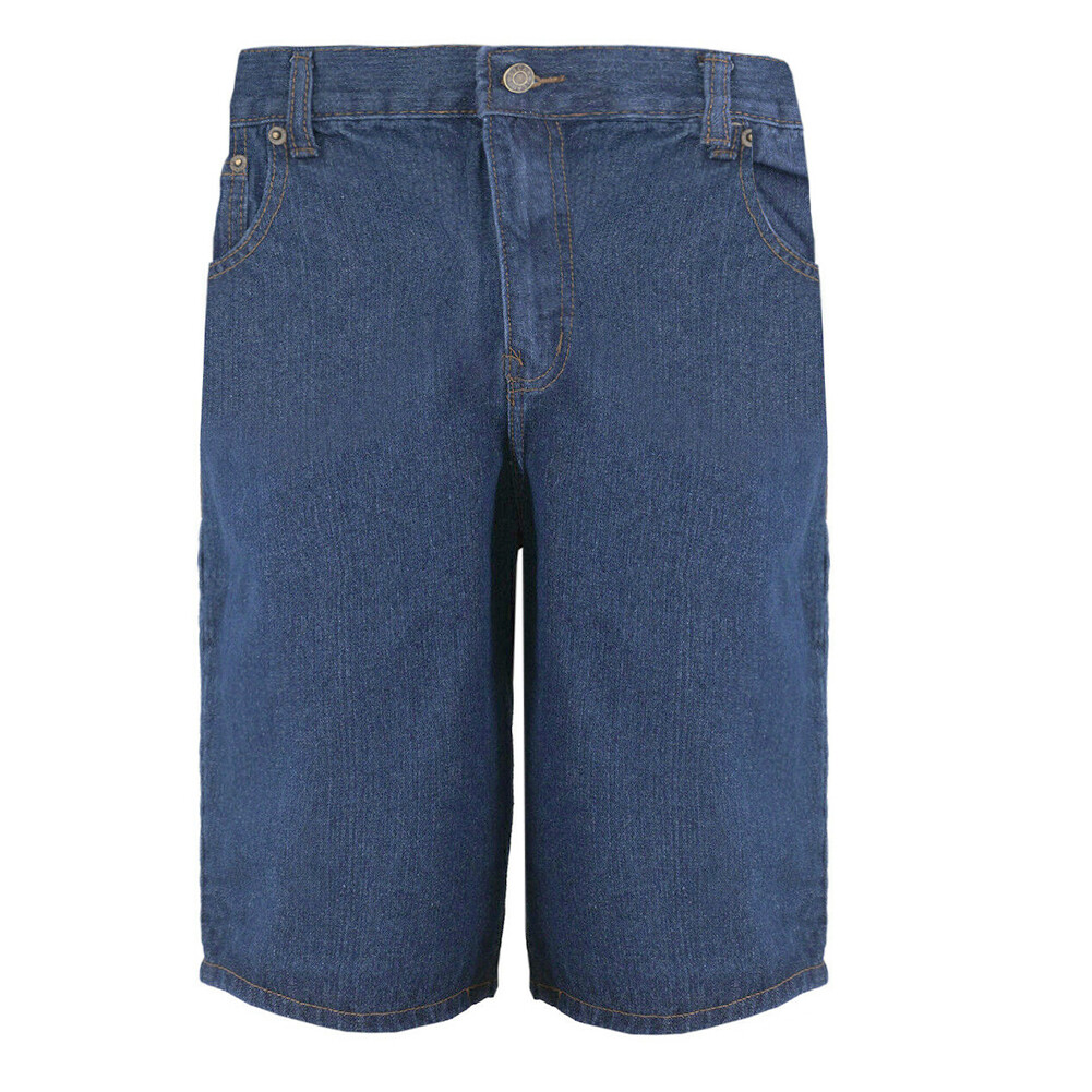 Men's Jean Shorts Premium Cotton Casual Relaxed Fit Flat Fro