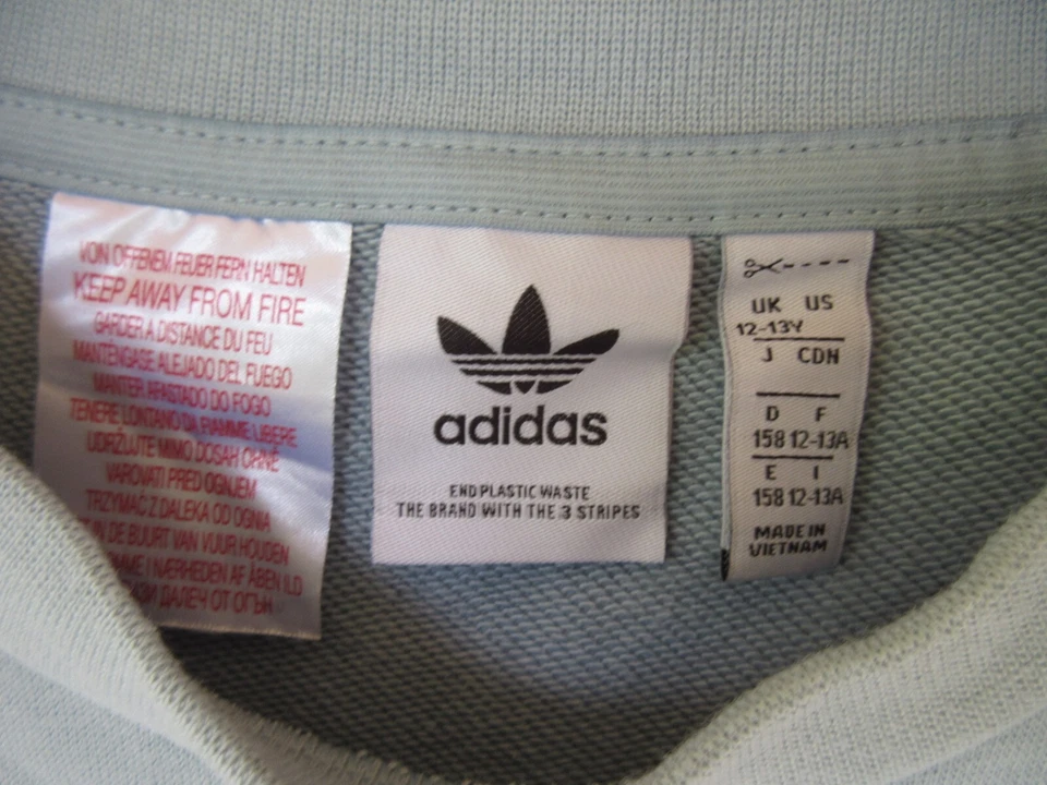 Robe pull sweat ADIDAS ORIGINALS rétro vintage dress TREFOIL  12 13 ans - Photo 2/3