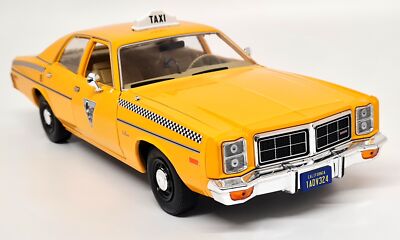 Greenlight 1/18 Dodge Monaco 1978 Taxi Rocky 3 Film (1982) Diecast Modellauto