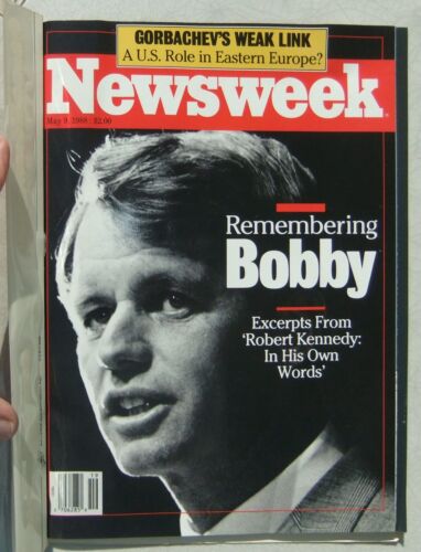 May 9 1988 Newsweek Magazine In An Inflight Northwest Orient Airline Holder RFK - Picture 2 of 7