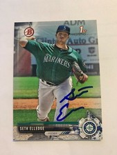 Seth Elledge 2018 Signed Bowman Team Card