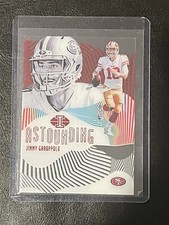 2019 Panini Illusions Jimmy Garoppolo Astounding Red /50 Acetate Color Match
