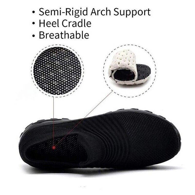 Women's Walking Shoes Sneakers Orthopedic Diabetic Nursing Running Jogging Shoes - Image 3 of 4