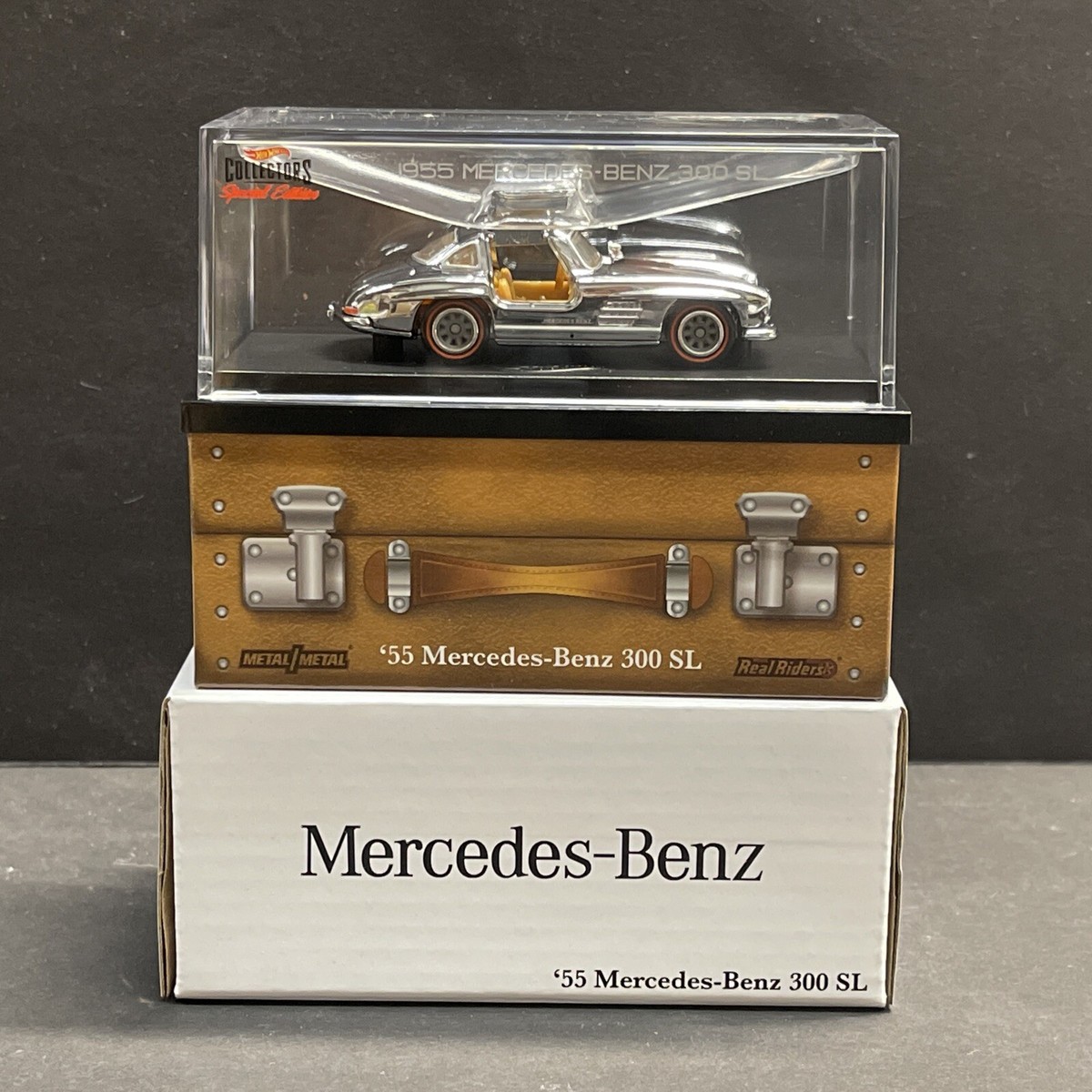ホットウィール　RLC　55　メルセデス　ベンツ　300SL HWCにて'55 MERCEDES-BENZ 300SLのクロームバージョン情報