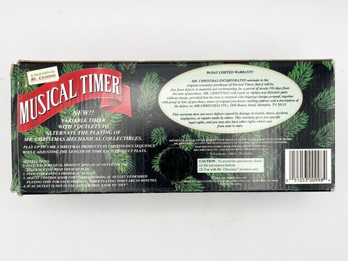 Mr. Christmas Musical Timer variable Zeiten 3 Steckdosen Stecker alternativ Vintage 1993 - Bild 7 von 9
