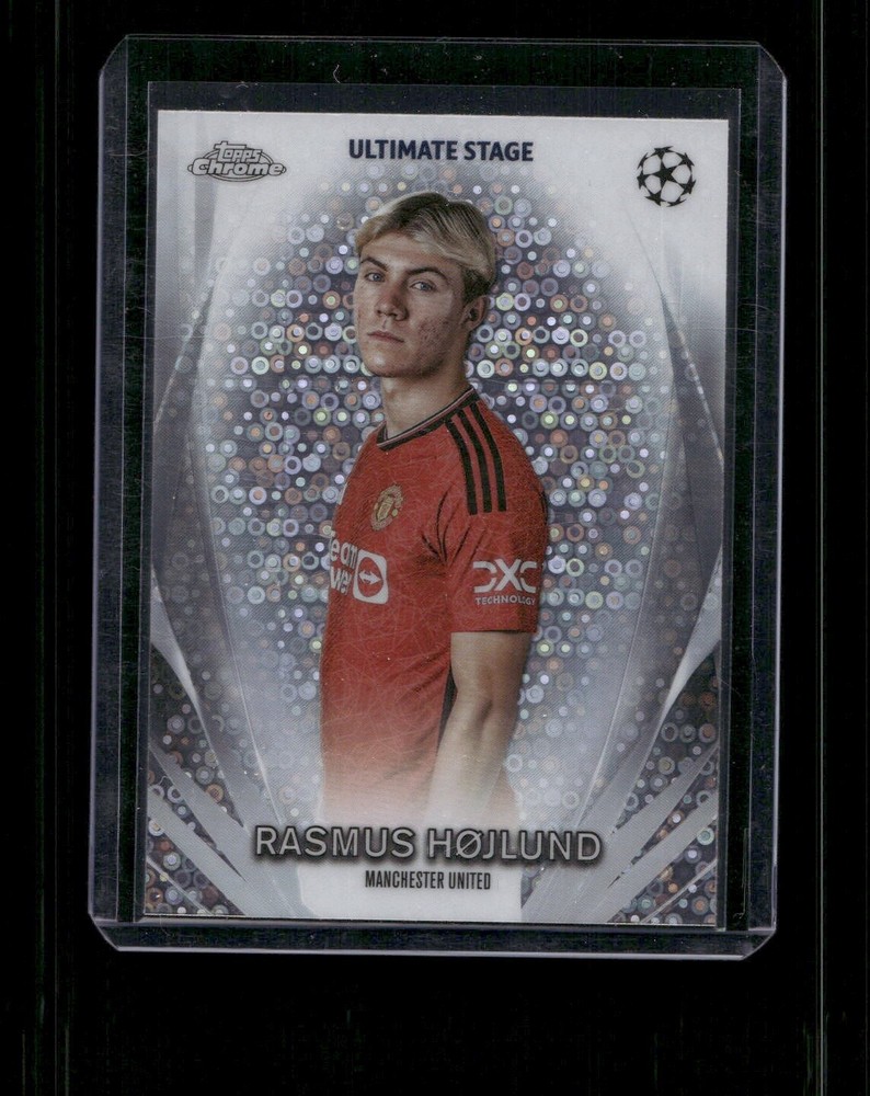 2024 Topps Chrome UEFA UCL Ultimate Stage Rasmus Hojlund USC-47 Soccer Card
