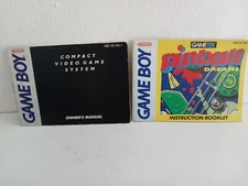 NINTENDO GAME BOY 2 PINBALL DREAMS and OWNER'S MANUAL Booklets