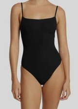  143 Jets Womens Black Solid Adjustable Tank One Piece Swimsuit Size AU 16/US 12