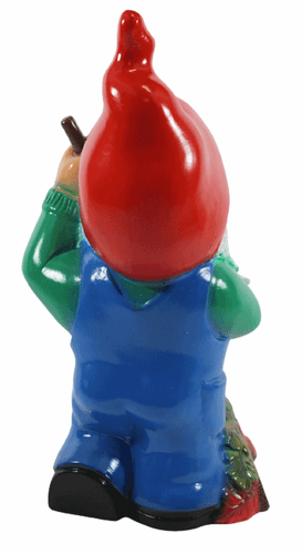 Enano de Jardín Decoración Figura Enano Con Rastrillo de Plástico H 34 CM - Imagen 6 de 6