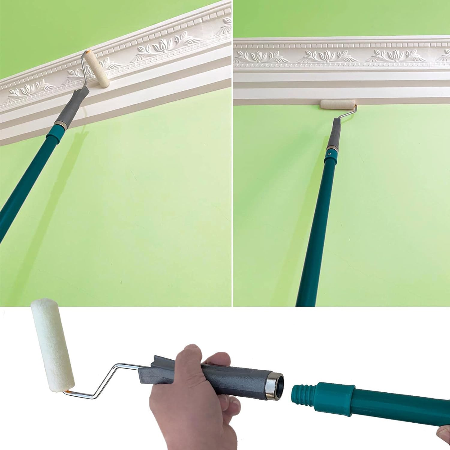 Small Paint Roller Set with Short Nap Roller Covers, 2 inch Paint Brush