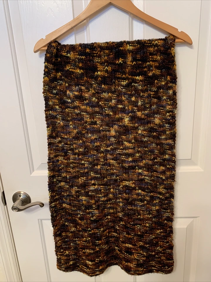 Sett Road Stole Handknitted Manos Del Uruguay worsted yarn Earth Colors - Image 3 of 4