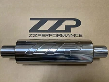 ZZPerformance 2.5" Resonator 5" round muffler 14" body 20" long 12866