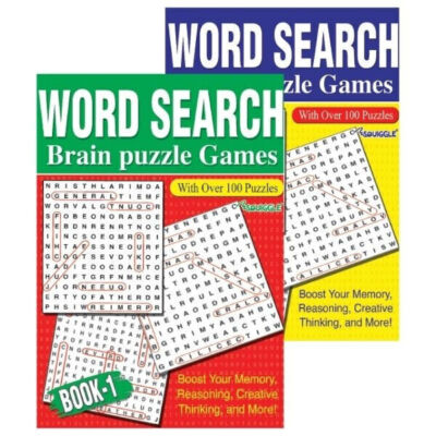 2 X Jumbo Word Search: Easy to Read Big Letters Word Find Puzzles.