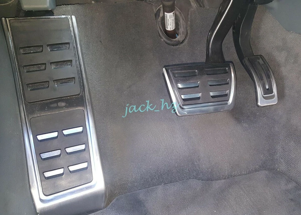 Juego de cubierta de pedal de freno de gas muerto reposapiés para Audi A4 B8 A5 A6 A7 Q5 Porsche Macan Foto 2 de 4