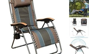 Timber Ridge Zero Gravity Chair Oversized Recliner Padded Folding Patio Lounge C eBay Timber Ridge Zero Gravity Chair Oversized Recliner Padded Folding Patio Lounge C eBay