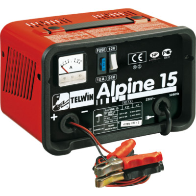 Telwin Alpine 15 2/24V Portable Battery Charger with Ammeter for...