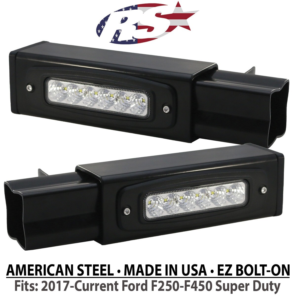 USA Steel Hitch Bar LED Flood Lighting BoltOn Kit Fits 20172023 Ford