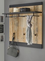 Garderobenpaneel In Used Wood Hell Und Anthrazit Garderobe Wandgarderobe Stove