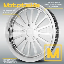 HARLEY PULLEY SUPER SPOKE 70TH X 1-1/8" CHROME FOR HARLEY MODELS