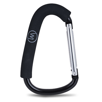 XXL Karabiner für Kinderwagen, Haken für Wickeltasche, Einkaufshaken für Buggy
