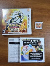 Pokemon Sun Version (Nintendo 3DS 2016) Tested WORKS Complete W/ Case US English