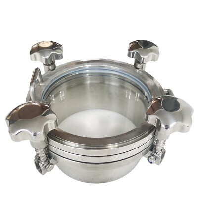 #ad #ad Dia.200mm Stainless Steel Pressure Circular Manhole Cover Tank Round Manway Door $136.40