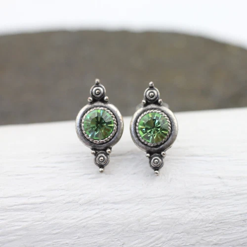 Mode-Ohrschmuck Peridot-Butterfly-Verschluss