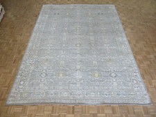 8'10 x 11'7 Hand Knotted Gray Wool & Silk Oushak Oriental Rug G12108