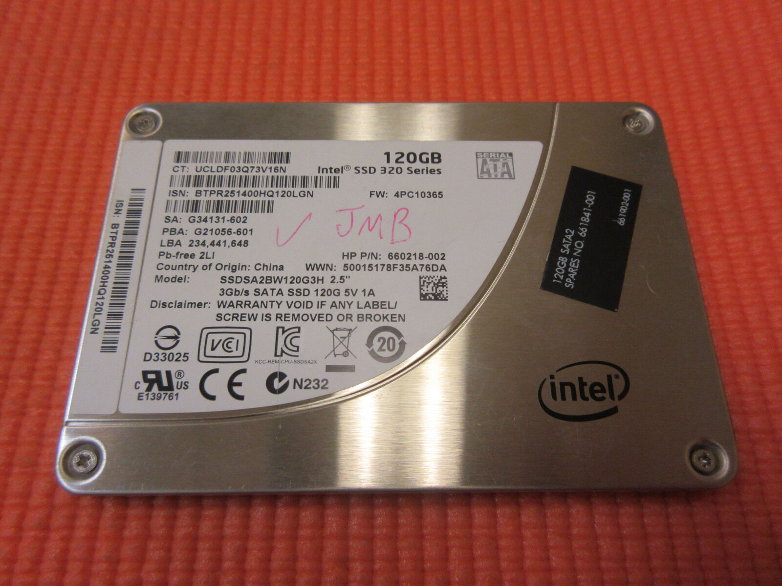 Intel SSD Series 120gb 2.5" SATA II MLC SSDSA2BW120G3H for sale online eBay