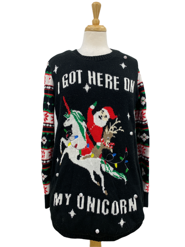 No Boundaries Black Santa Claus Unicorn 