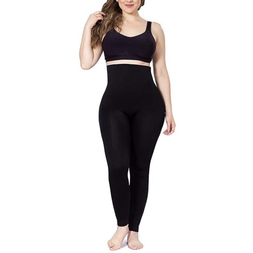 Empetua by Shapermint Leggings Shapewear Tummy Control Black