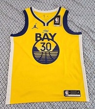 Jordan Golden State Warriors Stephen Curry #30 Jersey Size 48 Statement The Bay