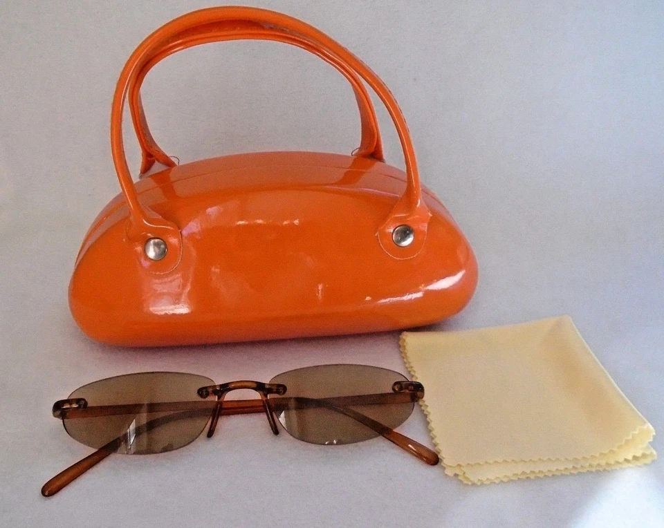 Óculos de sol feminino +1,25 leitor tom marrom SSR25 inclui estojo laranja e pano - Imagem 2 de 4