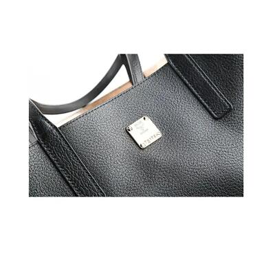 MCM Medium Reversible Black Leather Ladies's Tote Shopper Bag
