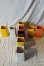 set 9pz vasetti ceramica colorati Portico